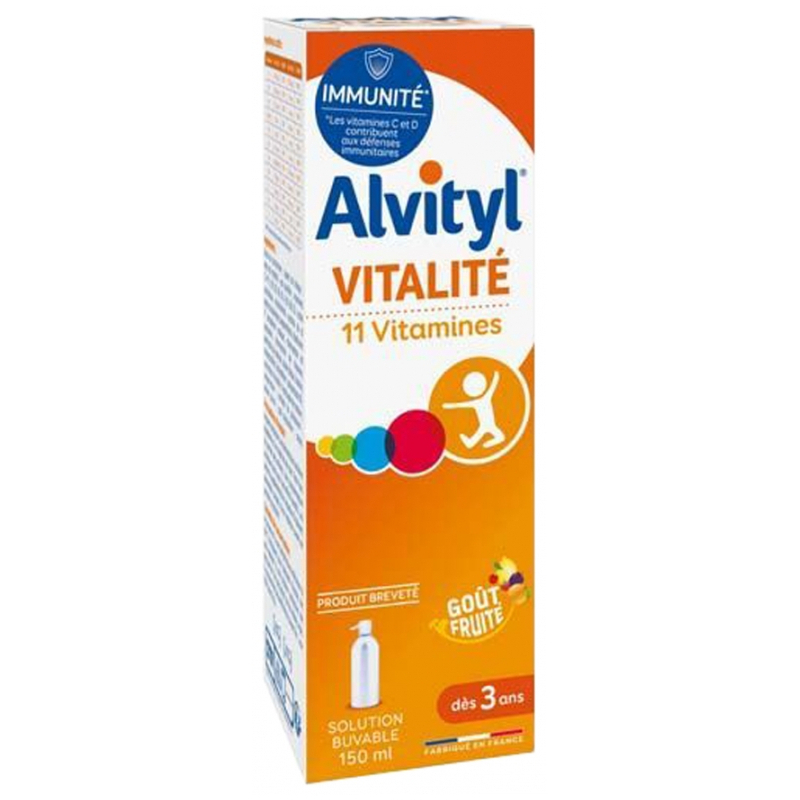 Alvityl Vitalité Solution Buvable 11 Vitamines- 150 ml