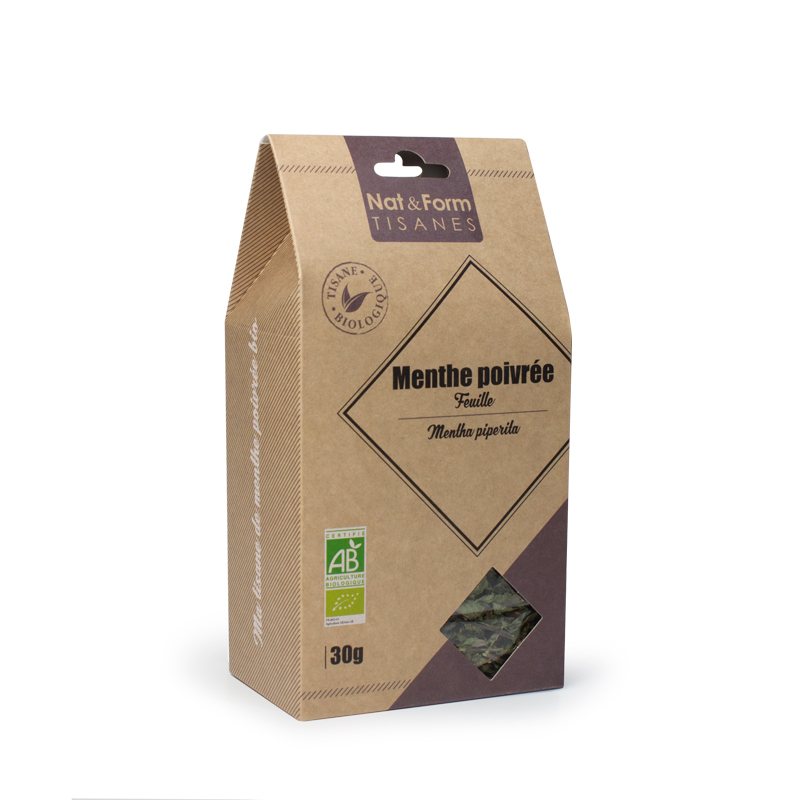 Nat & Form Tisane Menthe Poivree Feuille Bio - 30 g