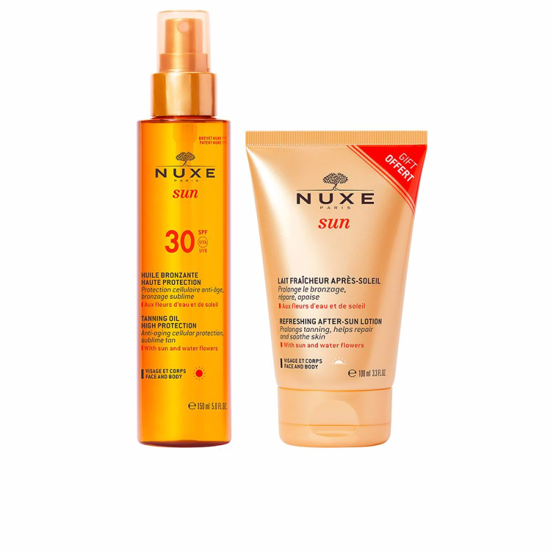 Nuxe Sun Huile Bronzante SPF30 150ml + Lait Fraîcheur après Soleil 100ml OFFERT 