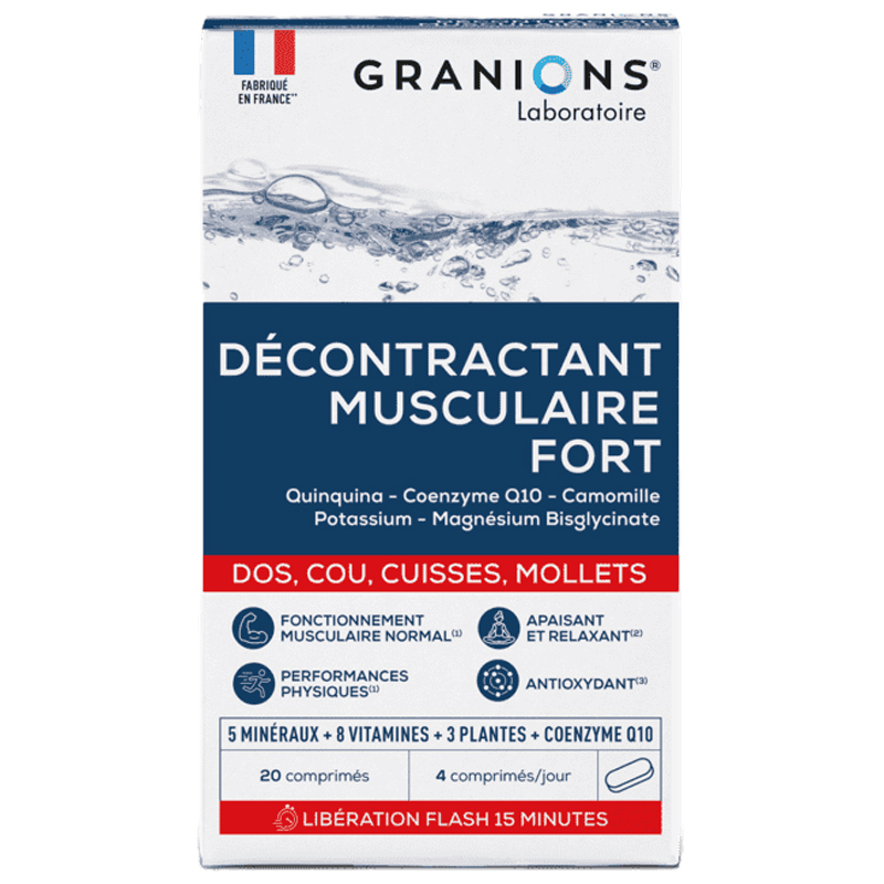 Granions Décontractant Musculaire Forte - 20 comprimés