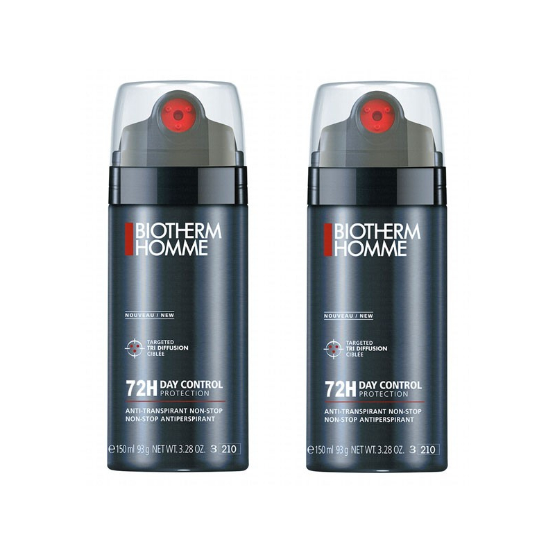 Biotherm Homme Day Control Anti-Transpirant Non-Stop 72H Spray - Lot de 2 x 150 ml