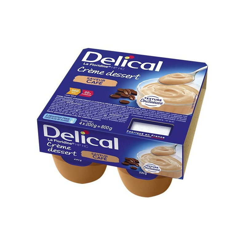 Delical Crème dessert HP/HC La Floridine Café - 4x200g