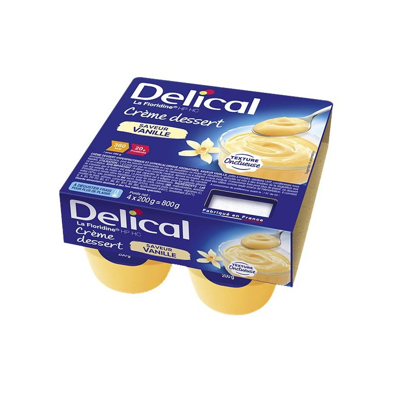 Delical Crème dessert HP/HC La Floridine Vanille - 4x200g