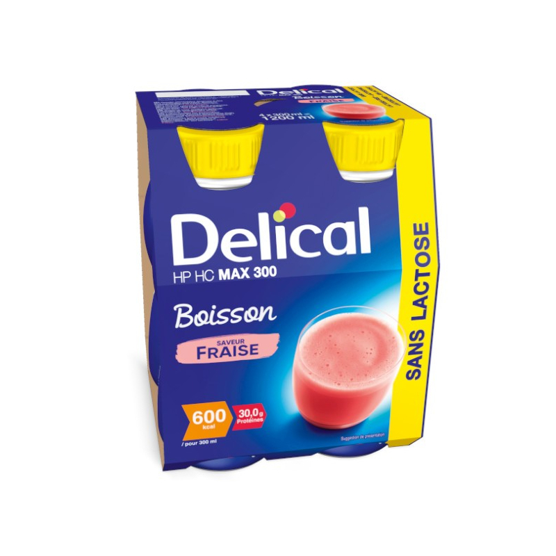 Delical Max 300 Fraise - 4X300Ml