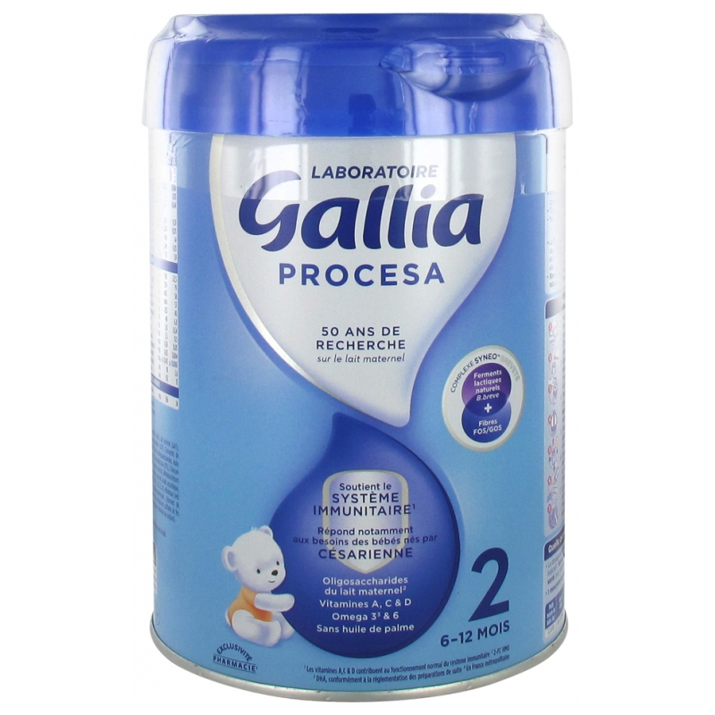 Gallia Procesa 2ème Âge 6-12 Mois - 800 g