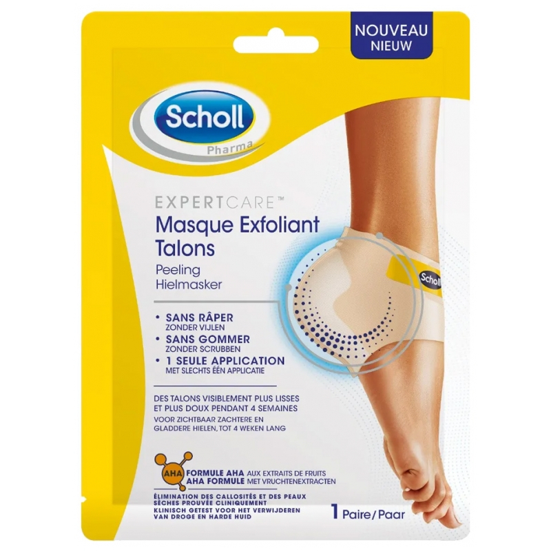 Scholl Expert Care Masque Exfoliant Talons - 1 Paire