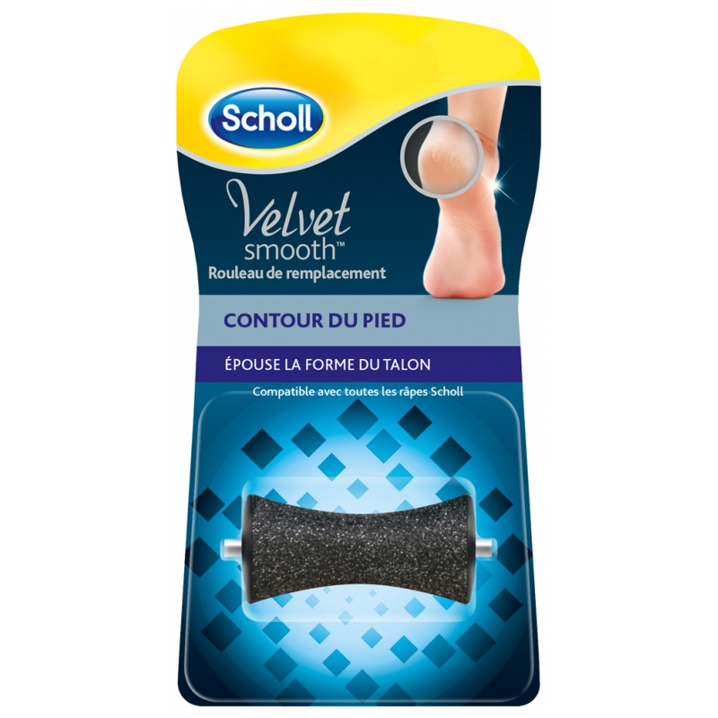 Scholl Velvet Smooth Contour du Pied Rouleau de Remplacement - 1 unité 