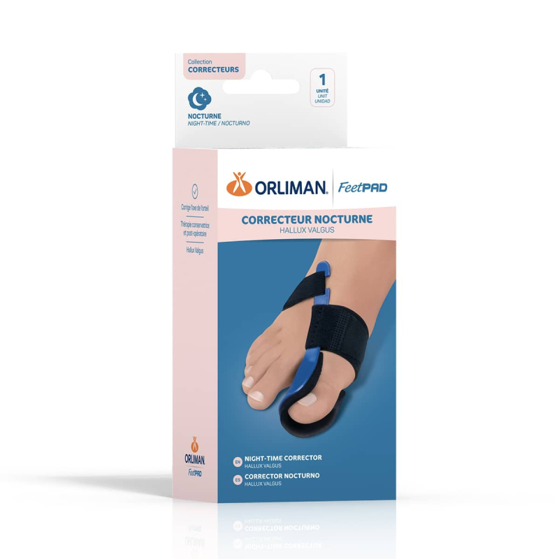 Orliman Correcteur Nocturne Hallux Valgus DRoit Taille M - 1 unité 