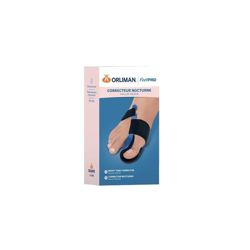 Orliman Feetpad Correcteur nocturne Hallux Valgus Pied Droit Taille L - 1 unité 