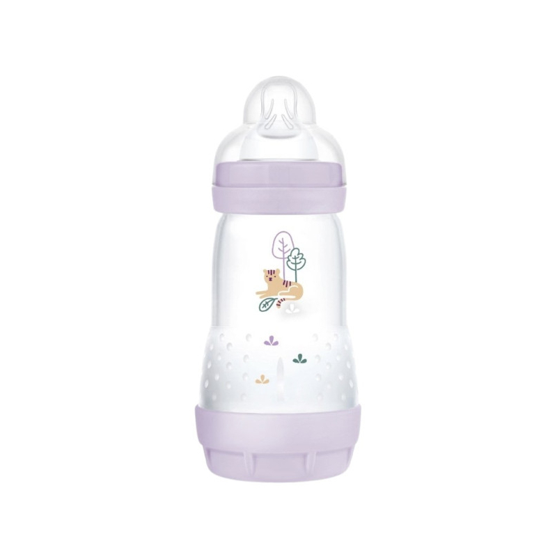 MAM Easy Start Biberon Anti-Colique Débit Moyen Lila - 260ml 