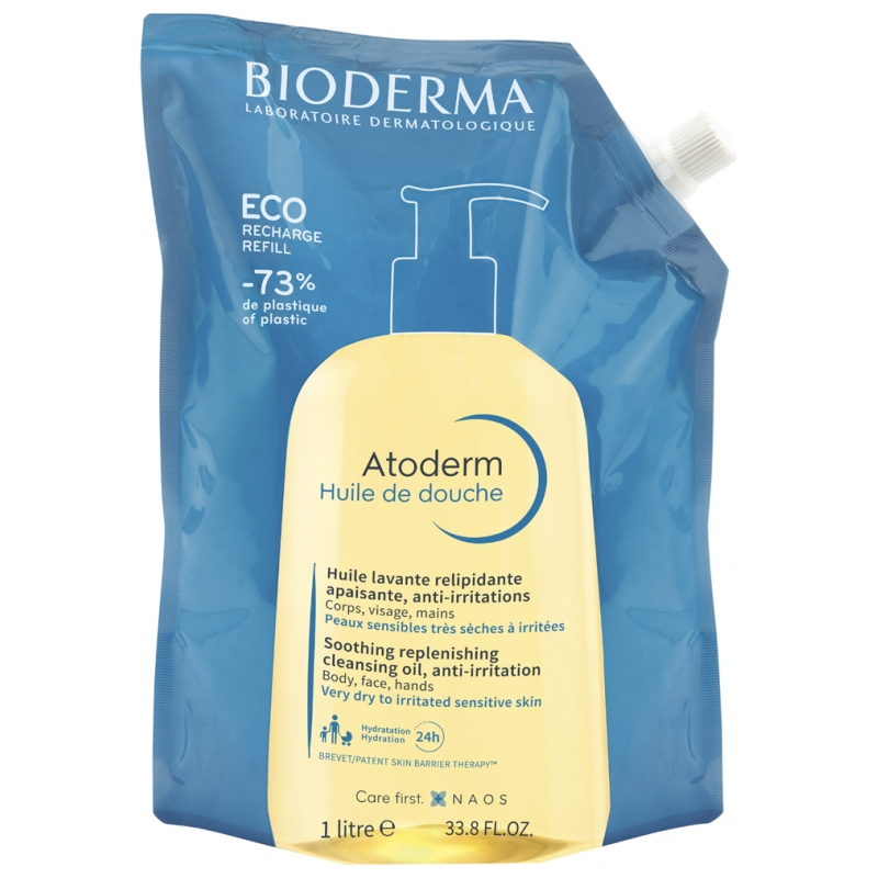 Bioderma Atoderm Huile de Douche Éco-Recharge - 1 Litre