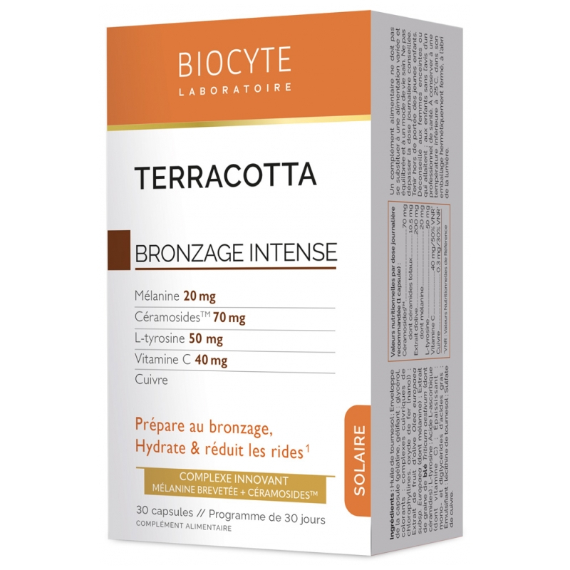 Biocyte Terracotta Bronzage Intense - 30 Capsules