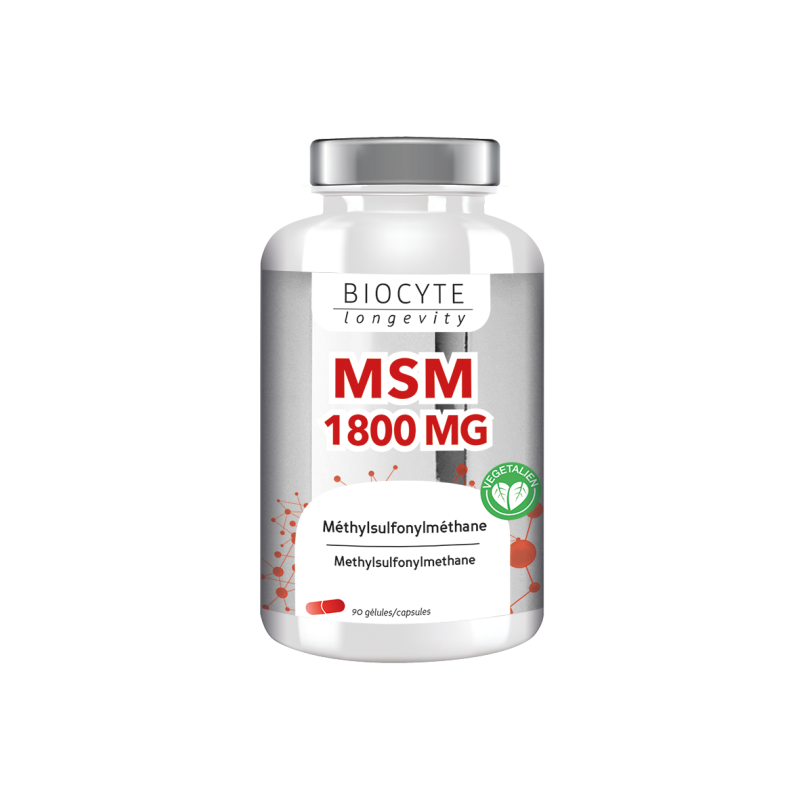 Biocyte Longevity MSM 1800 mg - 90 gélules