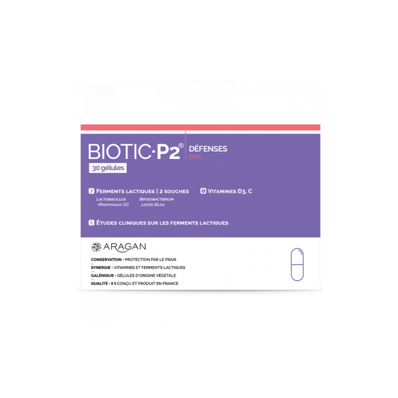 Aragan Biotic P2 Défenses DP - 30 Gélules