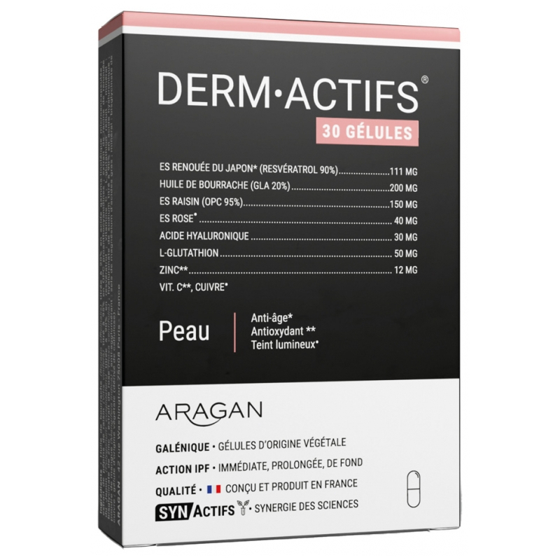 Aragan Synactifs DermActifs - 30 Gélules