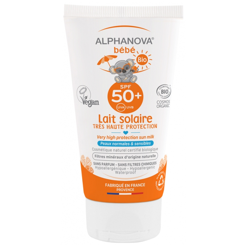 Alphanova Bébé Lait Solaire Bio SPF50+ - 50 ml