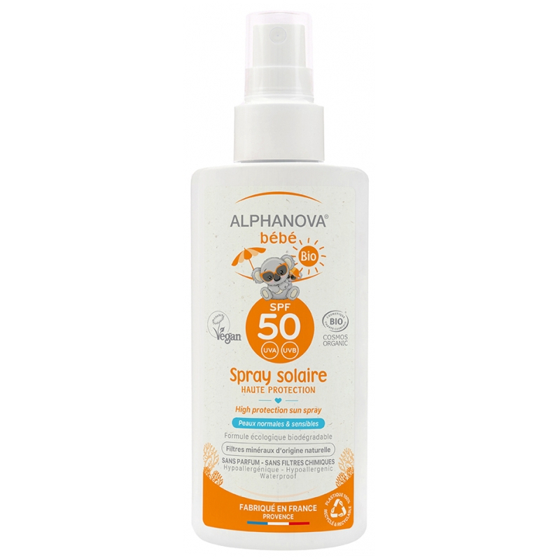 Alphanova Bébé Sun Spray SPF50 Bio - 125 g