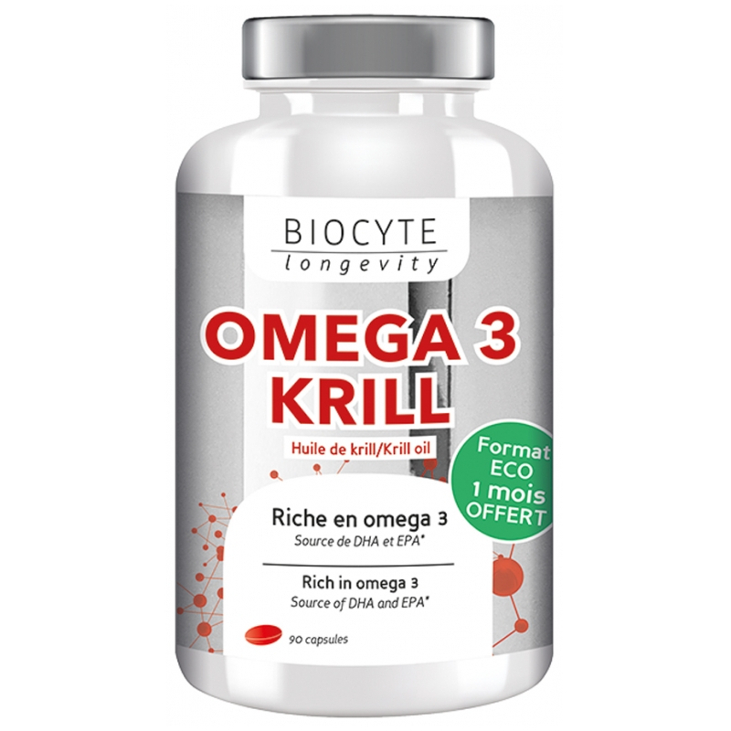 Biocyte Longevity Omega 3 Krill - 90 capsules