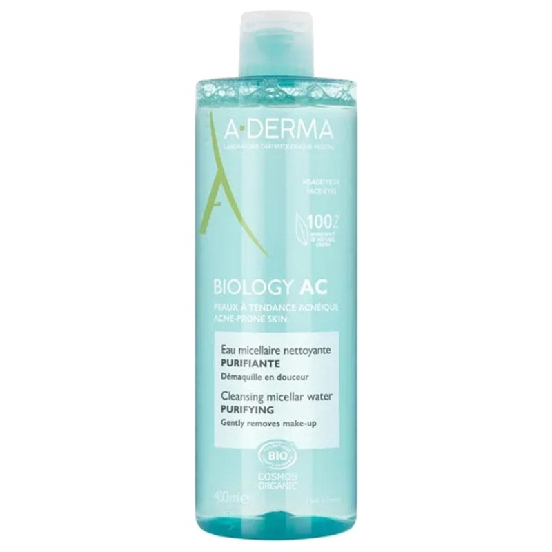 A-Derma Biology AC Eau Micellaire Nettoyante Purifiante Bio - 400 ml