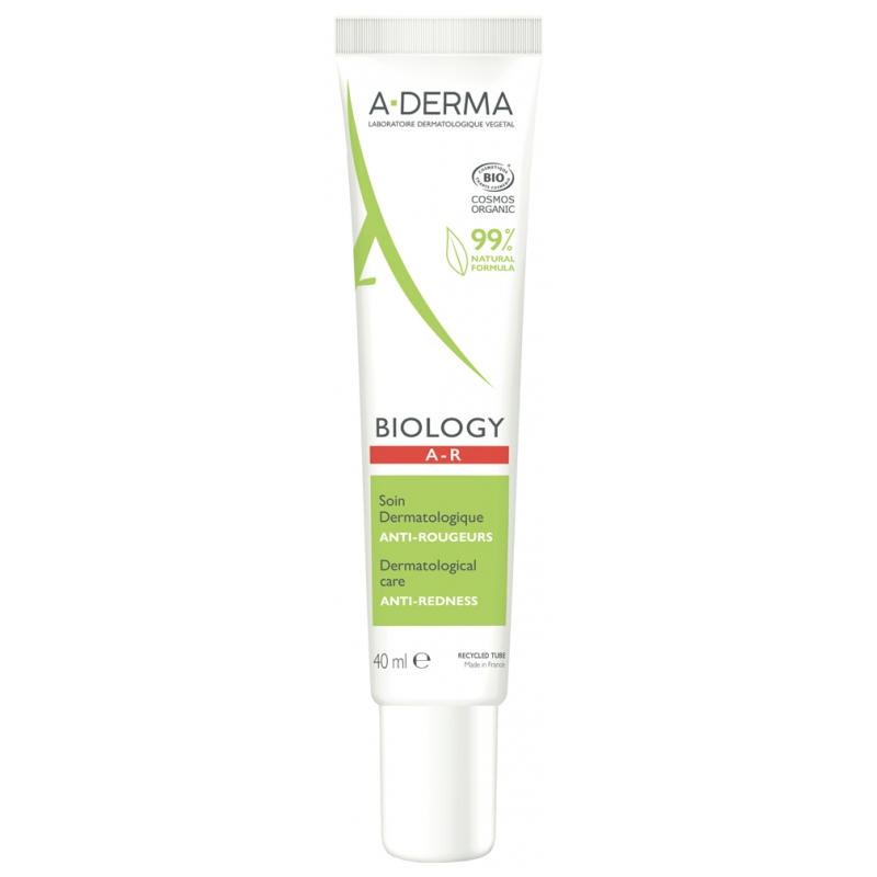 A-DERMA Biology A-R Soin Dermatologique Anti-Rougeurs Bio - 40 ml