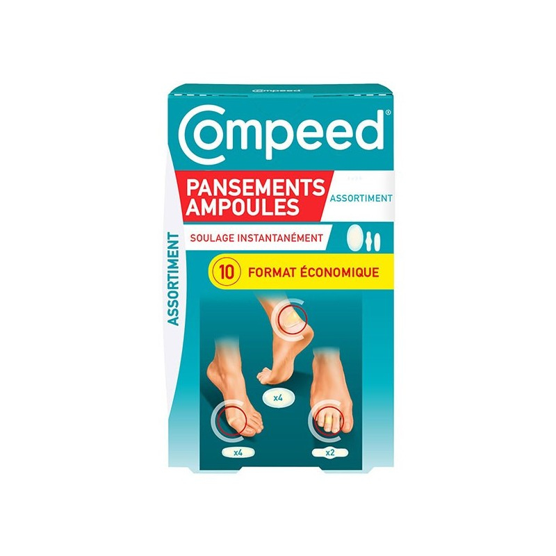 Compeed Pansements Ampoules Moyen Format Extrême - 10 Pansements