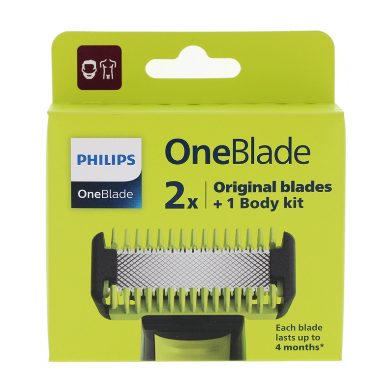 Philips OneBlade QP620/50 Kit Visage + Corps 2 Lames