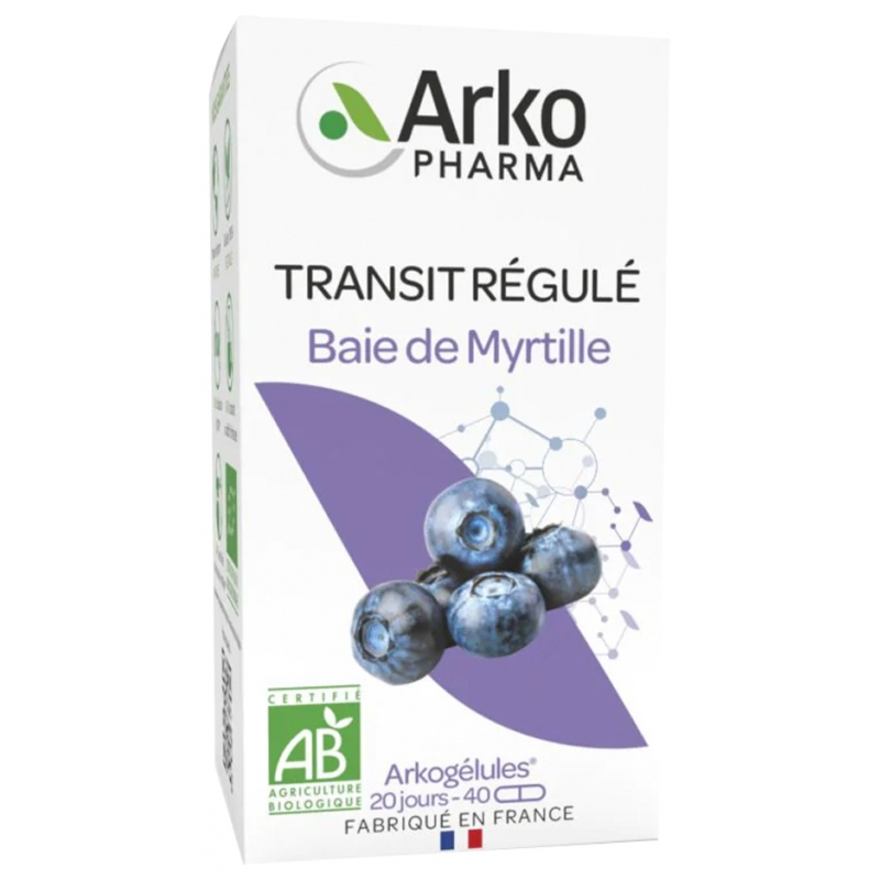 Arkopharma Arkogélules Baie de Myrtille Bio - 40 Gélules