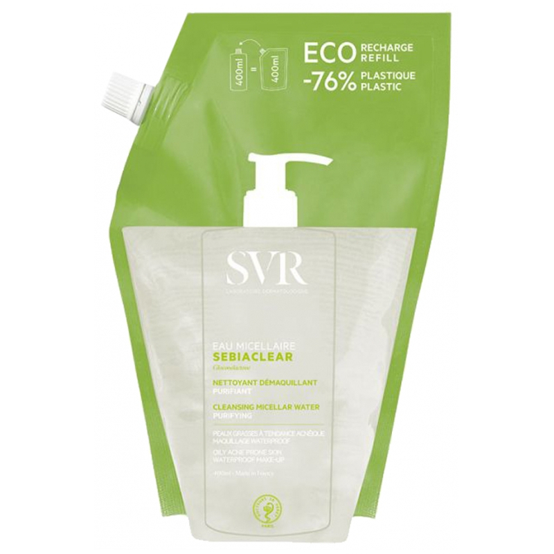 SVR Sebiaclear Eau Micellaire Éco-Recharge - 400 ml