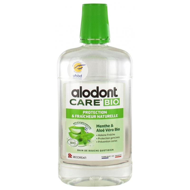 Alodont Care Bain de Bouche Quotidien Protection & Fraîcheur Naturelle Bio - 500 ml