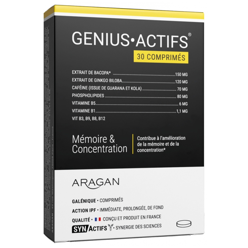 Aragan Synactifs GeniusActifs - 30 Comprimés