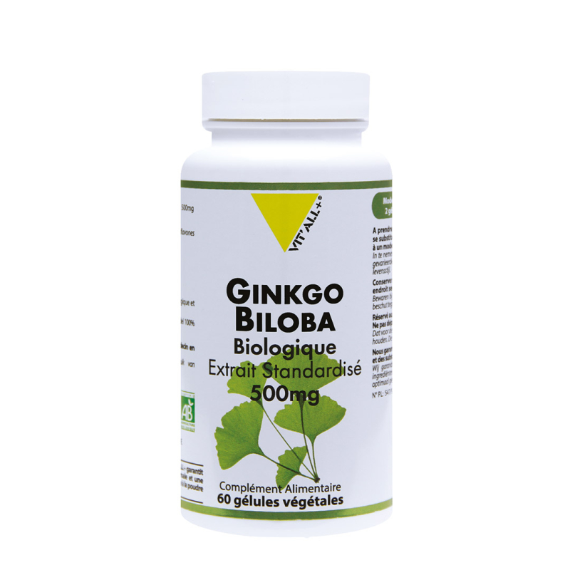 VITALL+ GINKGO BIOLOBA BIO 500ML 60GEL