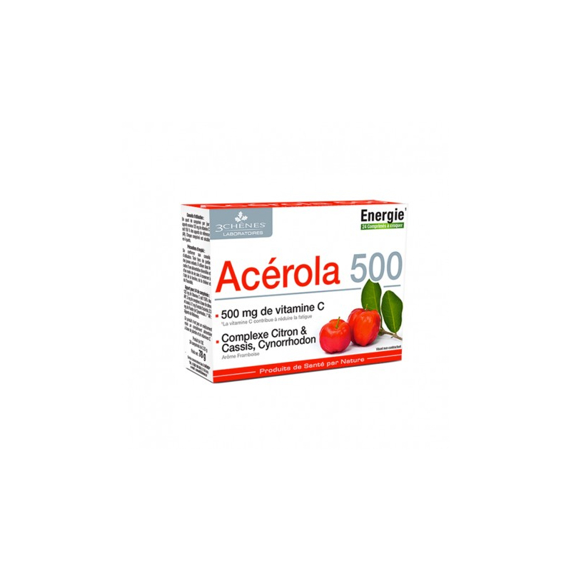 3 Chênes Acerola 500 - 24 Comprimes