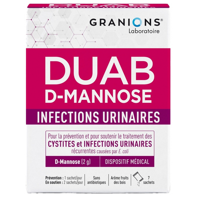 Granions Duab D-Mannose Infections Urinaires - 7 Sachets