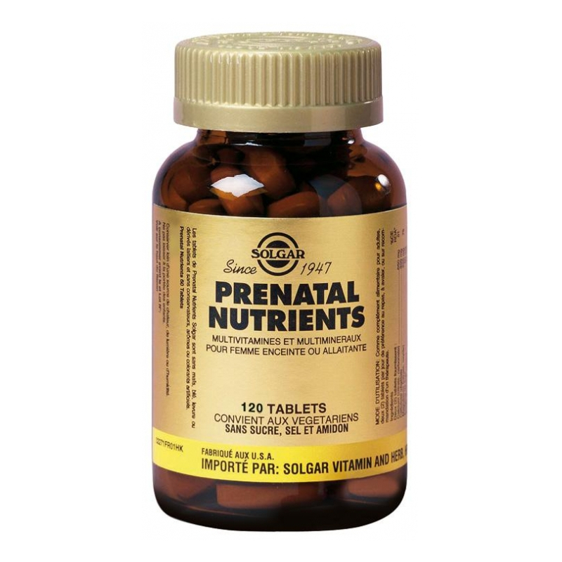 Solgar Prenatal Nutrients - 120 Comprimés