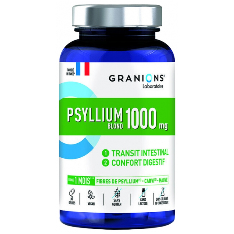 Granions Psyllium Blond 1000 mg - 60 Gélules