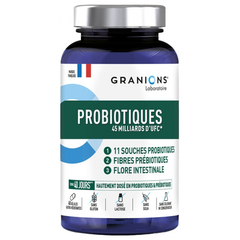 Granions Probiotiques 45 Millards d'UFC - 40 Gélules