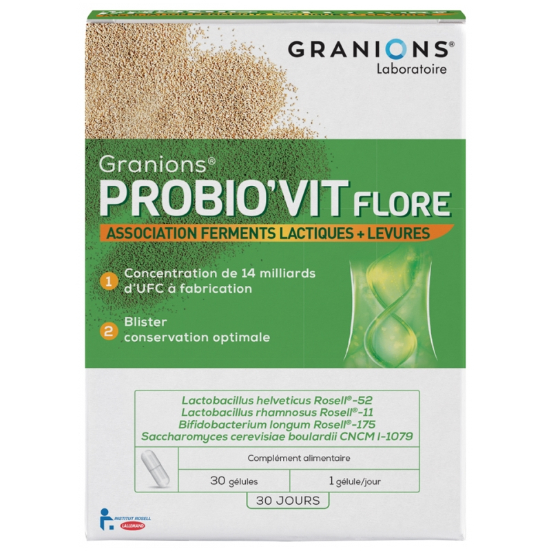 Granions Probio'Vit Flore - 30 Gélules