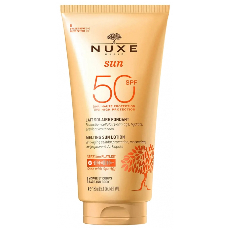 Nuxe Sun Lait Fondant Haute Protection Visage et Corps SPF50 - 150 ml