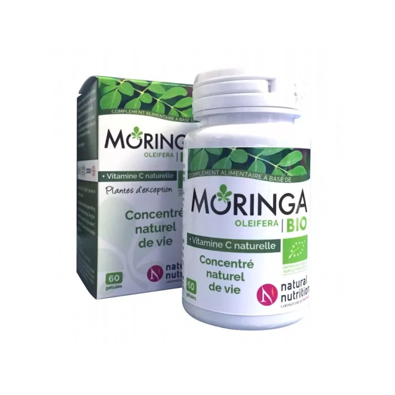 Natural Nutrition Moringa Bio - 60 Gelules