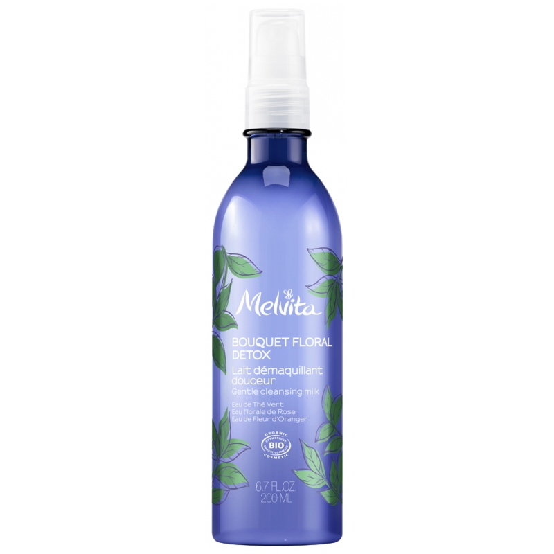 Melvita Bouquet Floral Detox Lait Démaquillant Douceur Bio - 200 ml