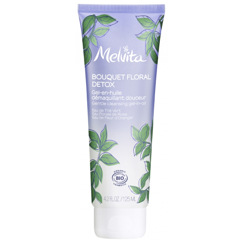 Melvita Bouquet Floral Détox Gel-en-Huile Démaquillant Douceur Bio - 125ml