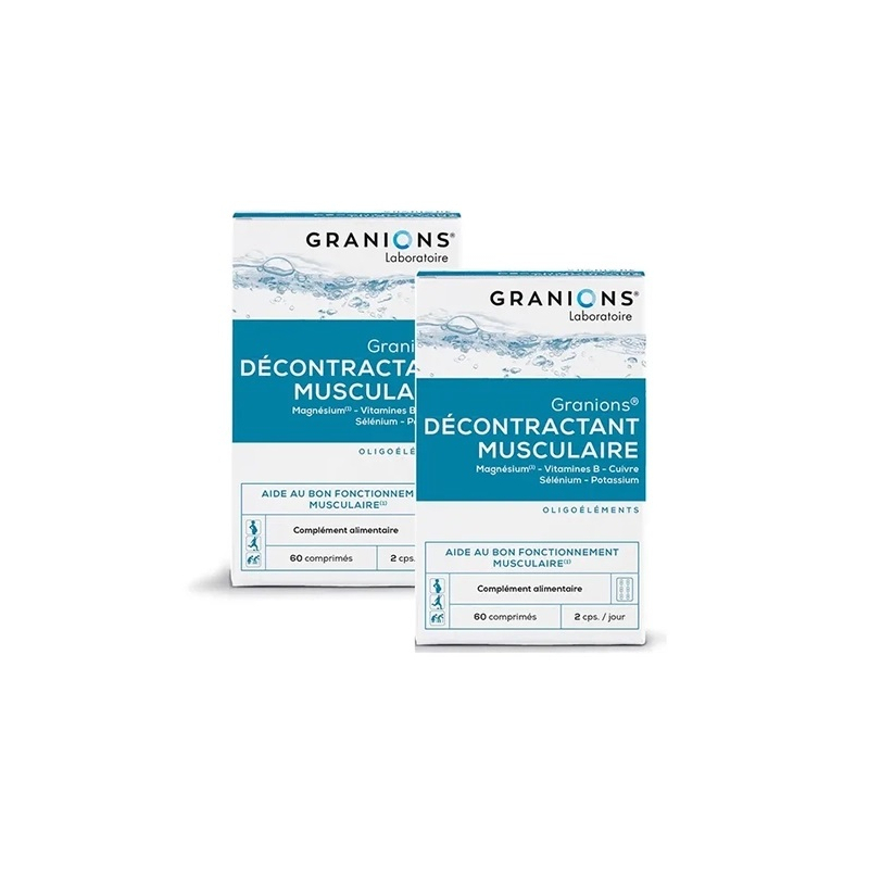 GRANIONS Décontractant Musculaire - 2x60 comprimés