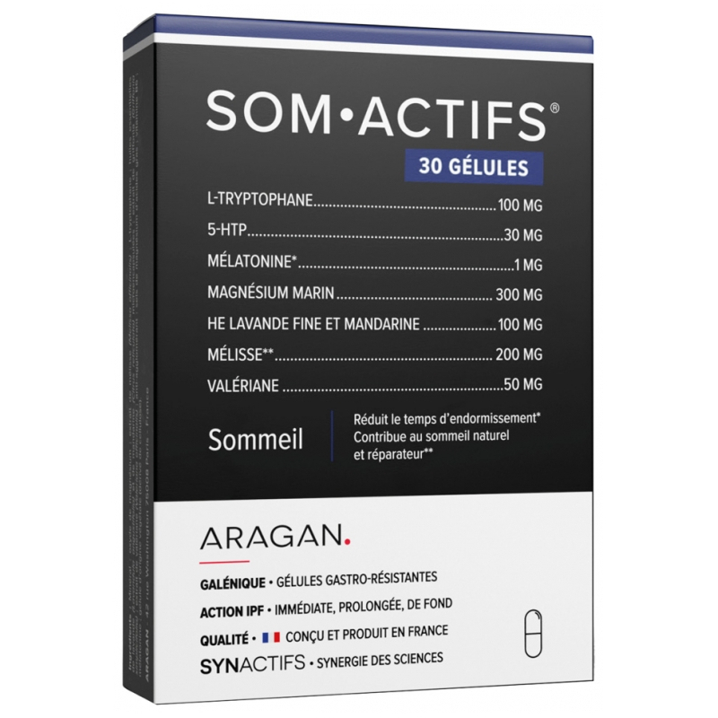 Aragan Synactifs SomActifs 30 Gélules