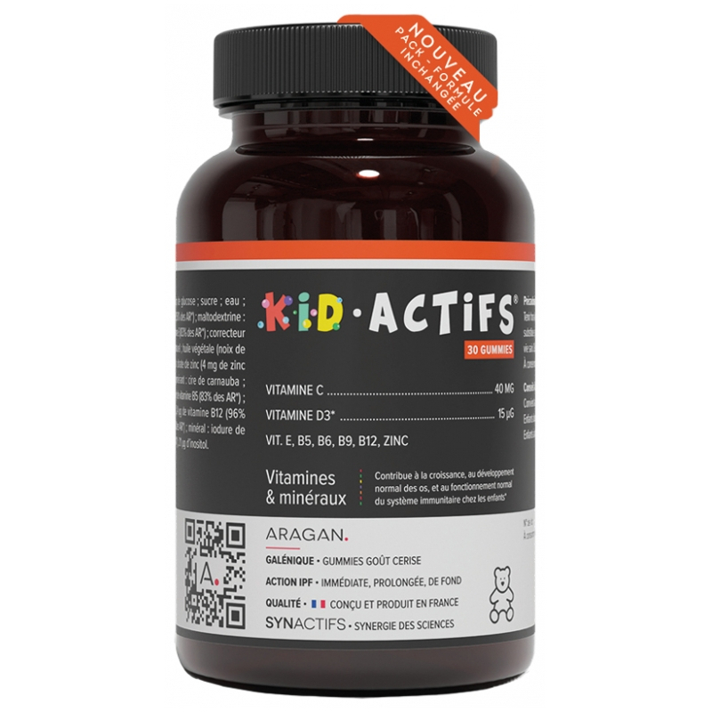 Aragan Synactifs KidActifs 3+ 30 Gummies