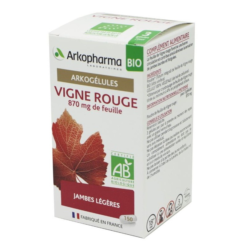 VIGNE ROUGE 870MG BIO ARKOG 45