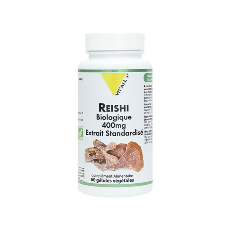 VITALL+ REISHI BIOLOGIQUE 400MG 60GELULES