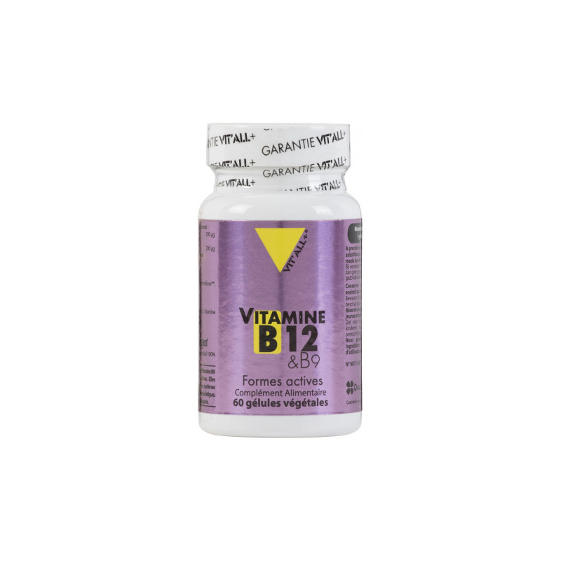 VITALL+ VITAMINE B12 ET B9 FORMES ACTIVES 60GEL