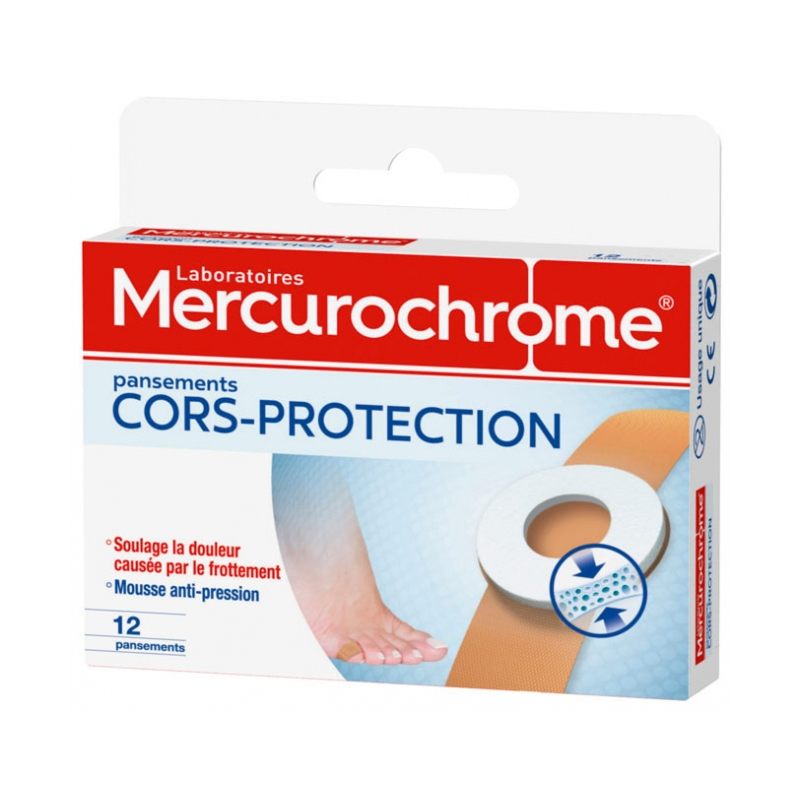 Mercurochrome Cors Protection - 12 Pansements