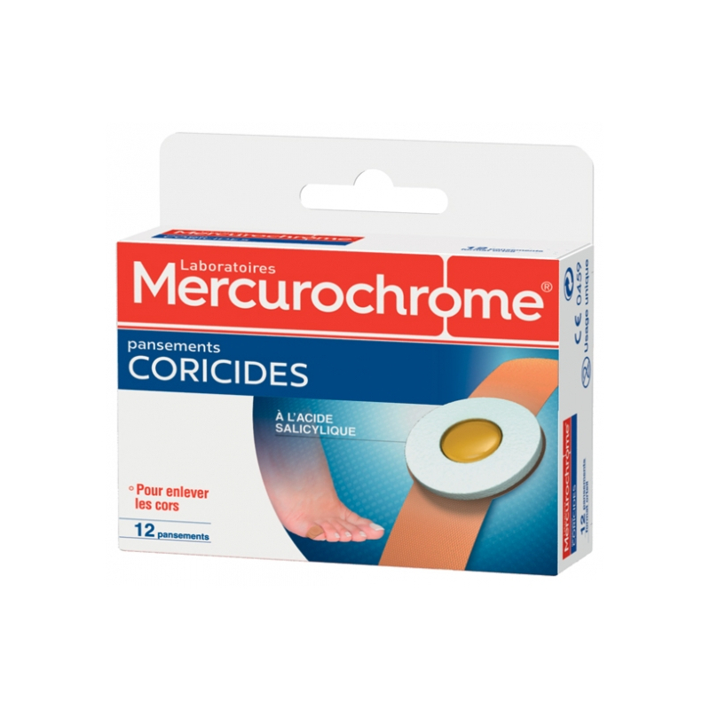 Mercurochrome 12 Pansements Coricides