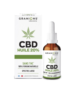 GRANIONS HUILE CBD 20% 10ML